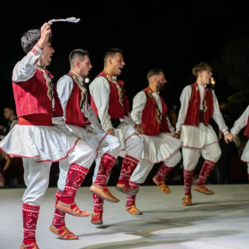 Traditional folk dance in Kumanovo