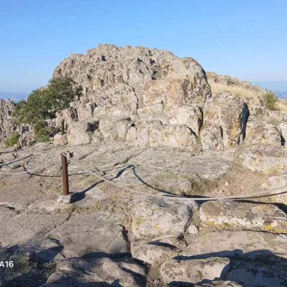Ancient stone terraces at Kokino