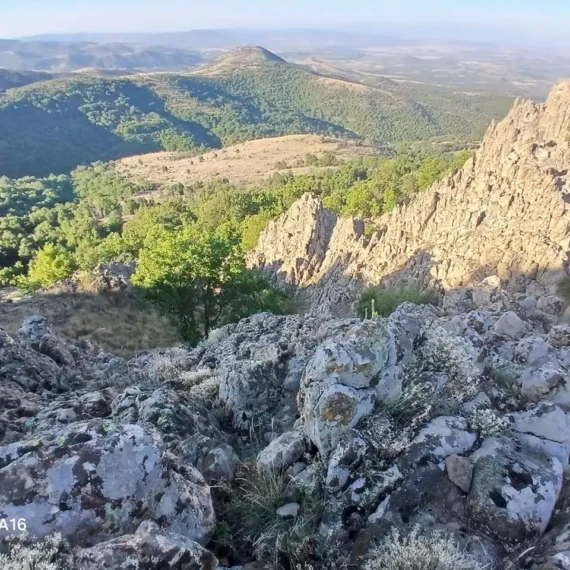 Wide hills and valleys seen from Kokino