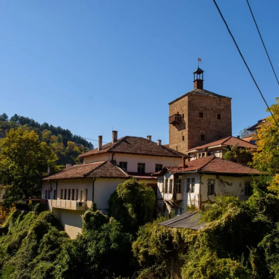 Kratovo’s historic tower and traditional architecture