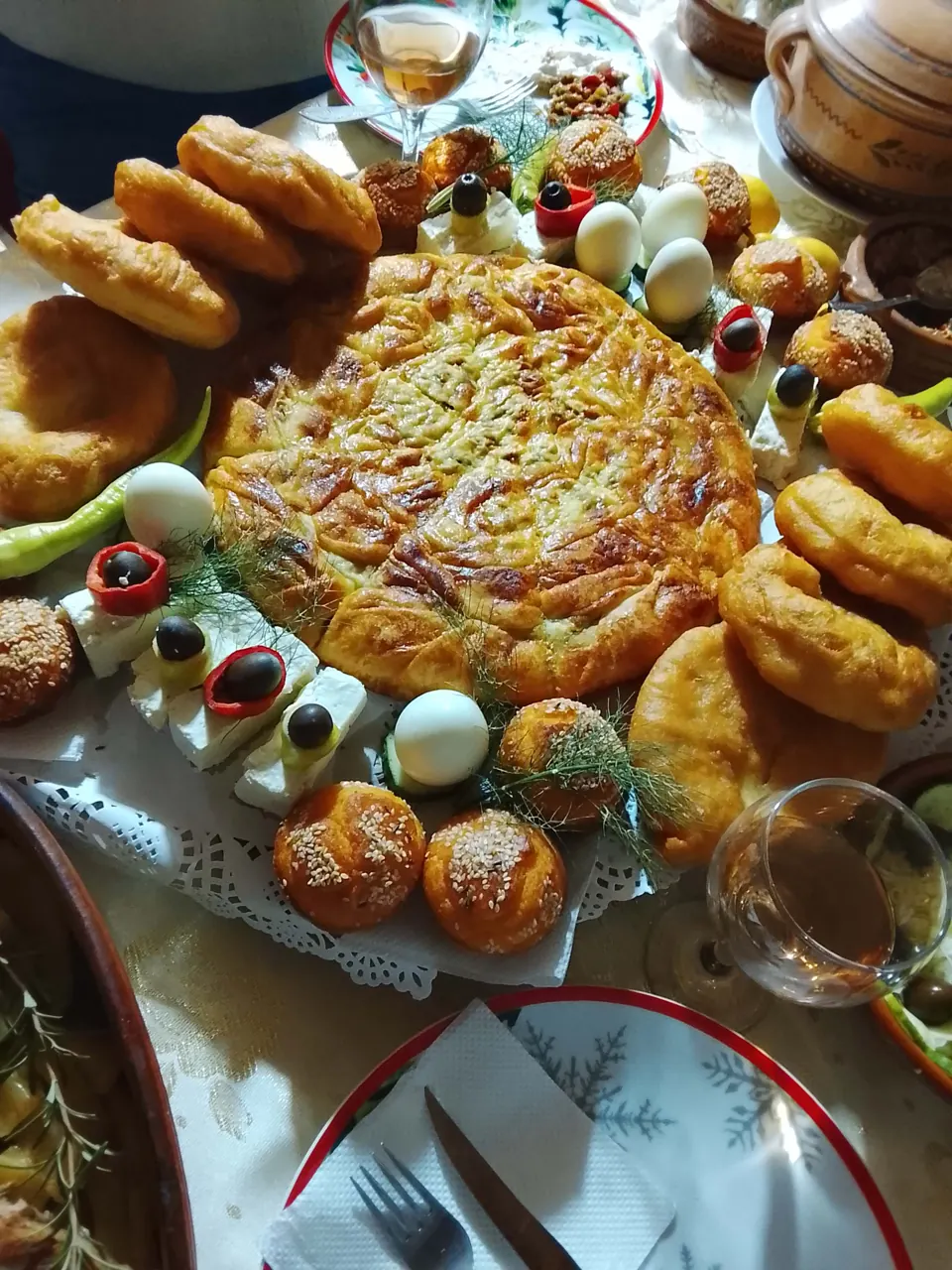 A seasonal spread of homemade Macedonian food