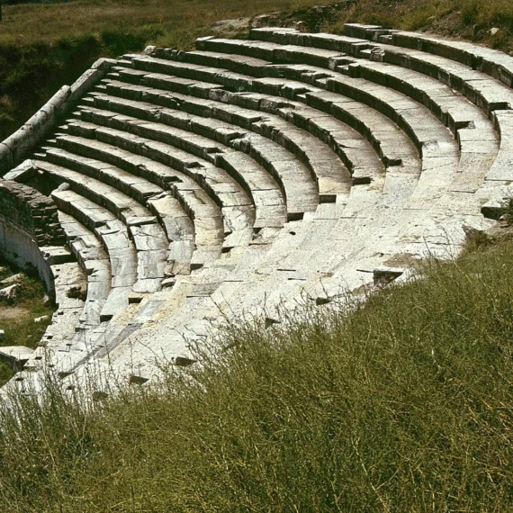 The ancient Roman theatre at Stobi