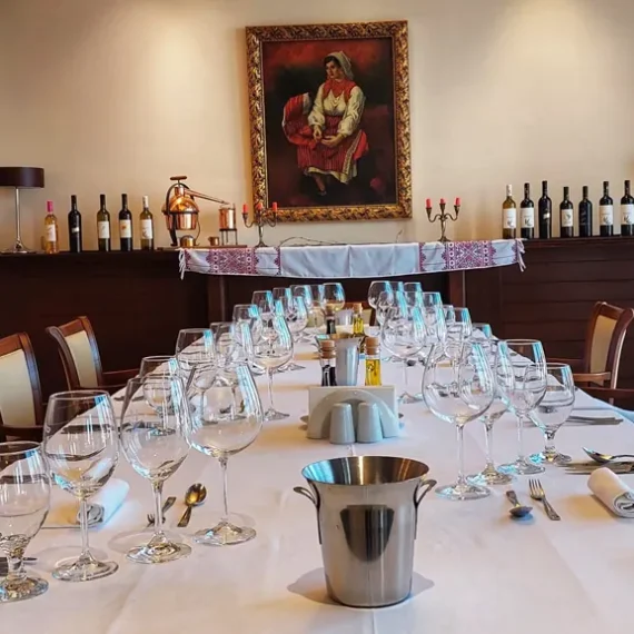 A welcoming tasting room at Stobi Winery